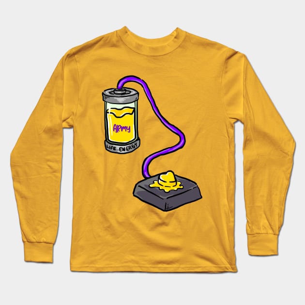 BTS butter | army life battery Long Sleeve T-Shirt by BalmyBell